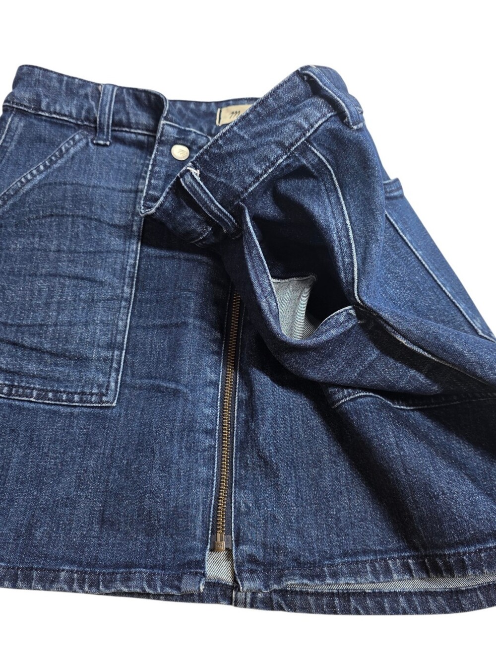 Madewell Denim Utility Zip Skirt - Picture 11 of 15